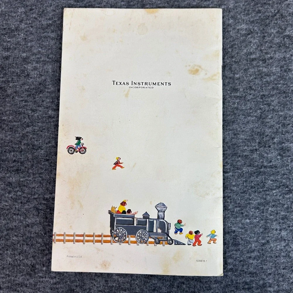 VTG 1979 Texas Instruments Fun with Math Facts Little Professor Activity Book